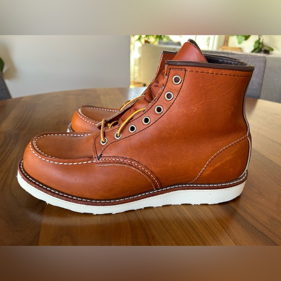 Red Wing Men's Classic Moc 6-Inch Boot in Brown Leather 875 Size 10 Brand New - Picture 8 of 13